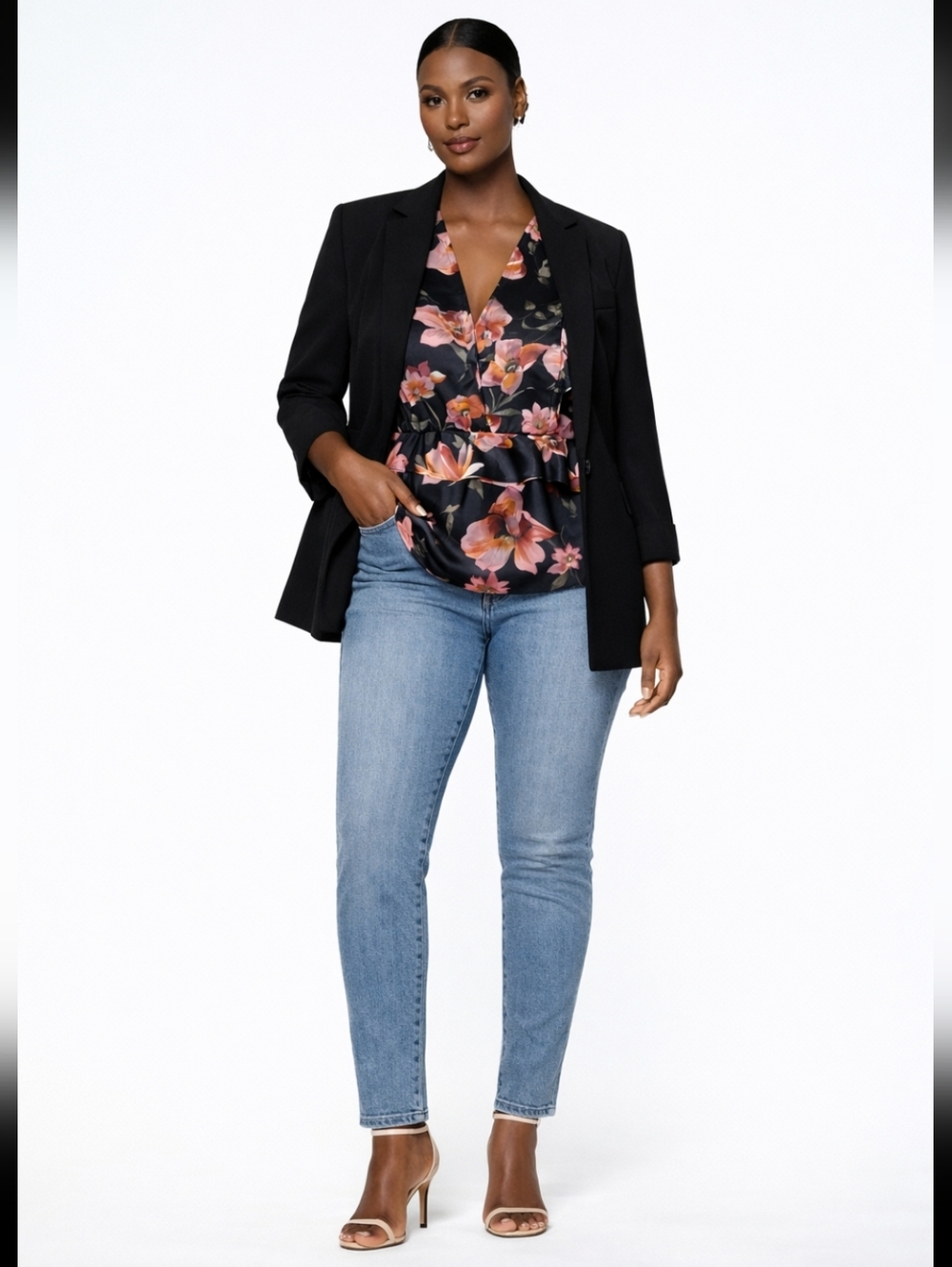 The Kooples Silk Blend Pastel Daisy Top